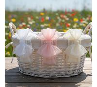 3 pezzi Fasce per capelli in tulle morbido con fiocco grande, accessori per capelli stile principessa dolce, soffici e senza tracce, essenziali per outfit quotidiani e da festa per neonati Tagli Unica