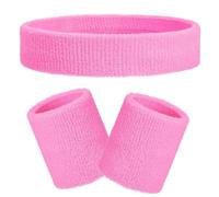 3 Pezzi Fasce Sportive da Uomo Donna Braccialetti con Fascia Assorbente per Sudore per Accessori Sportivi da Corsa Fitness basket tennis allenamento