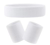 3 Pezzi Fasce Sportive da Uomo Donna Braccialetti con Fascia Assorbente per Sudore per Accessori Sportivi da Corsa Fitness basket tennis allenamento
