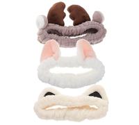 3 Pezzi Fascia Spa per Viso Orecchie di Gatto in Stoffa | Skincare e Maschere, Comoda da Indossare, Tiene i Chioma Lontani dal Volto, Stile Minimalista