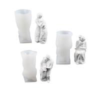3 pezzi fatti a mano donna incinta stampo in silicone abbraccio forma candela bambino ospitazioni muffe artigianato per decorazioni da tavola