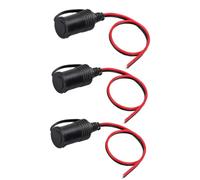 3 Pezzi Femmina Presa Accendisigari per Auto con Cavo 30cm, 12-24 V Caricabatteria da Auto, Cavo di Prolunga per Accendisigari, Cigarette Lighter Socket, Sigaro Spina Adattatore