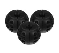 3 Pezzi Ferma Tubo in Gomma Nero per Avvolgitubo Automatico 12 MM | Previene lo Srotolamento, Montaggio Semplice, per Cavi Verricello e Officina, Finitura Nera