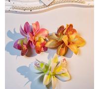 3 pezzi, Fermaglio per capelli a forma di fiore blu simulato con becco d'anatra, Decorazione fatta a mano dolce per vacanze hawaiane sulla spiaggia, Accessori per capelli da donna, Il vestito perfetto