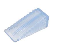 3 pezzi Fermaporta in gomma anticollisione for porta anteriore, fermaporta in for uso domestico, non c'è bisogno di praticare fori, ferramenta for cunei(Transparent-Large)