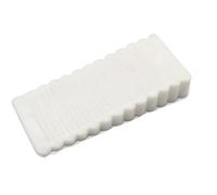 3 pezzi Fermaporta in gomma anticollisione for porta anteriore, fermaporta in for uso domestico, non c'è bisogno di praticare fori, ferramenta for cunei(White-Small)