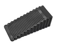 3 pezzi Fermaporta in gomma anticollisione for porta anteriore, fermaporta in for uso domestico, non c'è bisogno di praticare fori, ferramenta for cunei(Black-Large)