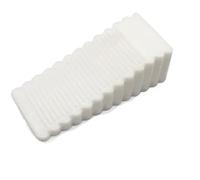 3 pezzi Fermaporta in gomma anticollisione for porta anteriore, fermaporta in for uso domestico, non c'è bisogno di praticare fori, ferramenta for cunei(White-Large)