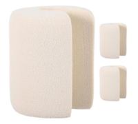 3 pezzi Fermaporta per Dita 7x7x7 CM in EVA, beige | Uso senza Adesivo, per Porte da 2mm a 7mm, Adatto a Camere dei Tutela Domestica