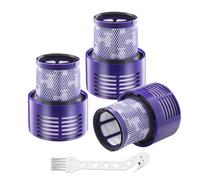 3 pezzi Filtri e 1 spazzola per la pulizia per Dyson V10 SV12, per la serie V10 Ciclone, Absolute, Animal, Motorhead, Total Clean. Adatto per Filtro Dyson V10, sostituire #DY-969082-01