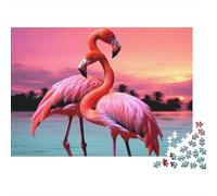 3 Pezzi Flamingo Sunset Scene Set Di Biancheria Da Letto Stampa 3d Morbida Microfibra Con Chiusura A Strappo Tropical Beach Art Style Per Tutte Le Stagioni Per Bambini,Ragazzi E Ragaz 70x50cm/1000pcs