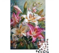 3 Pezzi Floral Bouquet Set Di Biancheria Da Letto Con Stampa 3D in Microfibra Con Chiusura A Strappo Lilies & Mixed Flowers Decorazione Per La Camera Da Letto Per Ragazzi E Ragazze 70x50cm/1000pcs