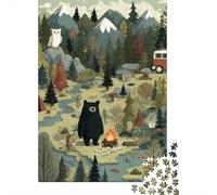 3 Pezzi Forest Camping Scene Set Di Biancheria Da Letto Con Stampa 3D in Microfibra Copripiumino Con Cerniera Illustrated Nature Adventure Decorazione Per La Camera Da Letto Per Bambini,Ragazzi E Raga