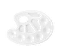 3 pezzi foro for le dita e 10 pannelli di miscelazione, tavolozza universale for pittura artistica fai da te, vernice plastica for acquerelli, olio(3pc)