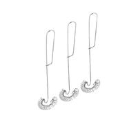 3 pezzi frusta a molla in acciaio inox multiuso sbattitore for uova montalatte, 27 cm portatile