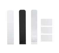 3 pezzi Ganci a forma di V in acrilico trasparente per cappelli da baseball, appendi cappello adesivo a parete, organizzatore che tiene 10 cappelli, porta cappelli salvaspazio per (Bianco e nero