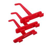 3 Pezzi Gancio in Plastica Rosso per Attrezzi Auto e Flaconi Spray | Uso Domestico e Laboratori, Stabile e Affidabile, Adatto a Vari Ambienti, Salva Spazio in Garage