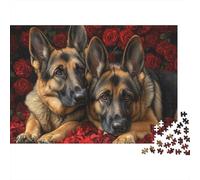 3 Pezzi German Shepherds Set Di Biancheria Da Letto Con Stampa 3D Morbida Microfibra Con Chiusura A Strappo Romantic Pet Art Per Tutte Le Stagioni Per Ragazzi E Ragazze 70x50cm/1000pcs