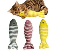 3 Pezzi Giocattolo per Gatti, Gioco Gatto con Erba Gatta, Campan, Pesce Giocattolo per Gatto, Giochi Interattivi per Giocare, Mordere, Masticare,giochi gatto