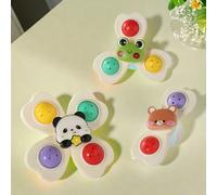 3 Pezzi Giochi a ventosa, Giocattoli da dito Spinner, Giocattoli da rotazione, Giocattoli sensoriali per prima infanzia, Giochi da bagno, Giochi per sedie da pranzo, Regali di compleanno per bambini e