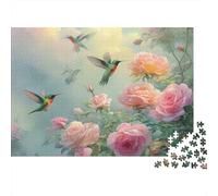 3 Pezzi Hummingbirds in Flight Set Di Biancheria Da Letto Con Stampa 3D in Microfibra Con Chiusura A Strappo Pastel Floral Garden Art Decorazione Per La Camera Da Letto Per Bambini,Ragazzi E Ragaz 38x