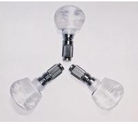 3 pezzi il 5° banjo macchina testa tuning pioli chiavi Pearloid pulsante bianco