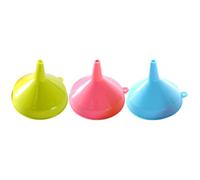 3 Pezzi Imbuto a Bocca Larga in Plastica Riutilizzabile | Controllo Versamenti, Superficie Liscia, Compatto da Riporre, per Bottiglie D’acqua e Dispenser Sapone Colore Casuale