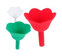 3 Pezzi Imbuto da Cucina Creativo in Silicone a Forma di Fiore | Olio e Salsa di Soia, Trasferimento Liquidi , Uso Domestico e Ristorazione