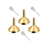 3 pezzi Imbuto Metallico Trasferimento Liquido Profumi Strumento di Rilascio Liquido Per Bottiglie Di Laboratorio Piccolo Profumo Metallo Per Cosmetici Da Cucina E Liquidi