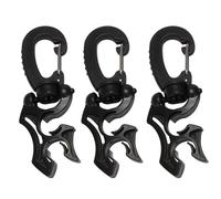 3 Pezzi Immersione Tubo Supporto Clip Scuba Diving Bcd con Scatto Gancio