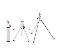 3 Pezzi in Lega di Alluminio Argento Vernice per Cottura Mini Treppiede per Telescopio Anti-vibrazione Treppiedi Accessori Video Professionali