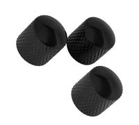3 Pezzi In Metallo Per Chitarra Basso, Manopole Di Controllo Del Tono Del Volume, Potenziometro, Cappello, Parti Per Basso Accessorio per Chitarra Strumento (Color : Black)