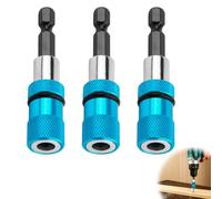 3 Pezzi Inserto per Viti Cartongesso, Portapunte Magnetici per Trapano a Secco, Portainserti Magnetico, Attacco Esagonale da 1/4", per Avvitatori a Batteria e Trapani a Mano