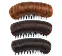 3 pezzi invisibili pad di capelli soffici 3 colori su base di capelli Base soffice cuscinetto per le donne ragazze naturali neri, marrone scuro, stile marrone chiaro invisibili Accessori per capelli,