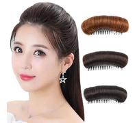 3 pezzi invisibili pad di capelli soffici 3 colori su base di capelli Base soffice cuscinetto per le donne ragazze naturali neri, marrone scuro, marrone chiaro, styling invisibili Accessori per