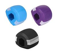 3 Pezzi Jaw Exerciser, Mascella Allenatore Esercizi, Esercitatore Mascelre, Double Chin Exerciser, Attrezzatura Fitness Doppio Mento, Jaw Trainer Facciale