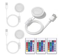 3 pezzi kit lampade LED per stampante 3D dimmerabili, set illuminazione LED USB con telecomando, luce notturna RGB di ricambio per accessori stampa 3D illuminazione creativa (multicolore)
