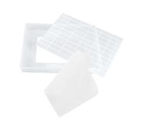 3 Pezzi Kit per Torrone Stampo Rettangolare Bianco per Pasticceria | Legno e Plastico, Tappetino Antiaderente Incluso, per Impasti Dolci, Casa e Principianti
