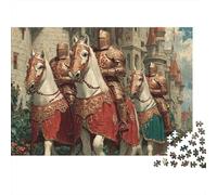 3 Pezzi Knight Processio Set Di Biancheria Da Letto Con Stampa 3D in Microfibra Copripiumino Con Cerniera Medieval Fantasy Art Style Decorazione Per La Camera Da Letto Per Bambini,Ragazzi E Ragaz 38x2