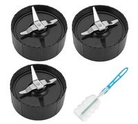 3 Pezzi Lama a Croce Magic Bullet, Pezzi di Ricambio Lama a Croce con Guarnizioni per Magic Bullet Frullatore Elettrico MB1001, Lama Estrattore per Blender Accessorio