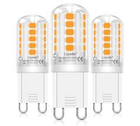 3 Pezzi lampadine LED G9 3W 2700K, 3W equivalenti a una lampada alogena da 30W-40W, 360lm, lampade AC 220V senza sfarfallio, non dimmerabili, piccole, a risparmio energetico, luce bianca calda