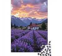 3 Pezzi Lavender Field Set Di Biancheria Da Letto Con Stampa 3D Morbida Microfibra Con Chiusura A Strappo Rural Mountain Cottage Style Per Tutte Le Stagioni Per Bambini,Ragazzi E Ragaz 52x38cm/1000pcs