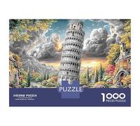 3 Pezzi Leaning Tower Scene Set Di Biancheria Da Letto Con Stampa 3D in Microfibra Copripiumino Con Cerniera Leaning Tower of Pisa Per Tutte Le Stagioni Per Bambini,Ragazzi E Ragaz 38x26cm/1000pcs