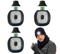 3 Pezzi LED di Ricambio per Cappello Illuminato - Lampada USB Ricaricabile Impermeabile - Luce Bianca