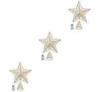 3 pezzi Led Topper Christmas Topper di Natale Ornamenti Top Ornaments