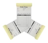 3 Pezzi Libro Ordini Fatture Ricevute Order-form, 100 Fogli, Carta
