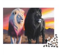 3 Pezzi Lion Art Digital Set Di Biancheria Da Letto Stampa 3d in Microfibra Copripiumino Con Cerniera Fantasy Wildlife Illustration Per Tutte Le Stagioni Per Ragazzi E Ragazze 52x38cm/1000pcs