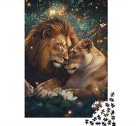 3 Pezzi Lion Couple Tender Moment Set Di Biancheria Da Letto Stampa 3d in Microfibra Con Chiusura A Strappo Fantasy Wildlife Art Style Per Tutte Le Stagioni Per Bambini,Ragazzi E Ragaz 70x50cm/1000pcs