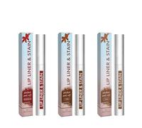 3 Pezzi Lip Stain Peel Off, Rossetto Lunga Durata Effetto Tatuaggio, Impermeabile e Rimovibile, Finitura Opaca Naturale, Alta Pigmentazione