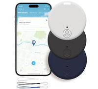 3 Pezzi Localizzatore GPS Bluetooth 5.2 Compatibile con iOS Android, Tracker Smart Tag Intelligente con Allarme Acustico e App per Chiavi, Portafoglio, Borsa, Oggetti, Valigie